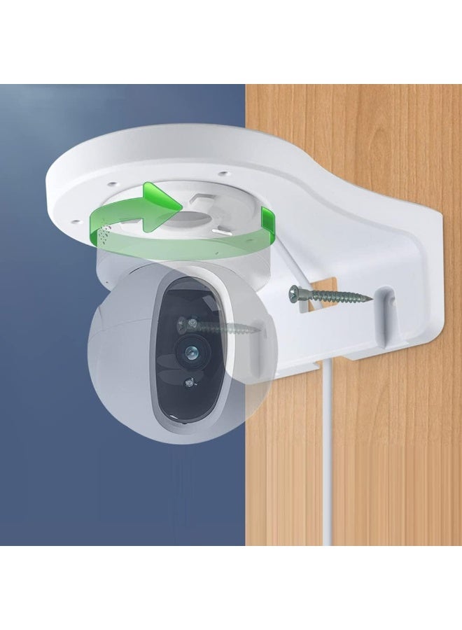 FAYET 4 Pcs Of Household Intelligent Monitoring Camera Wall Mounted Bracket, Monitoring Base Fixed Bracket, Easy To Install - Image 4